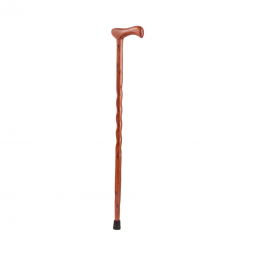 Brazos Twisted Mabis Healthcare 502-3000-0158-Brazos Twisted Red Cedar Cane with T-Handle, 37-Inch H