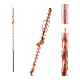 Brazos Twisted Traveler's Stick Mabis Healthcare 602-3000-1324-Brazos Twisted Oak Traveler's Handcra