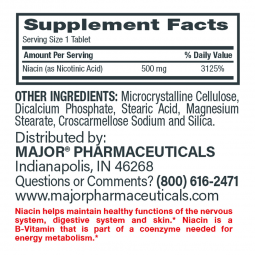 Major Major Pharmaceuticals 00904227260-Major Vitamin B-3 Dietary Supplement, Vitamins & Minerals (B