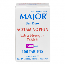 Major Major Pharmaceuticals 00904673061-Major Acetaminophen Pain Relief, Pain Relief (BX)