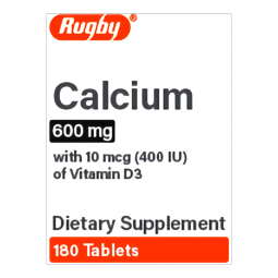 Major Pharmaceuticals 80681013901-Rugby Calcium / Vitamin D-3 Tablet, Miscellaneous Vitamins & Miner