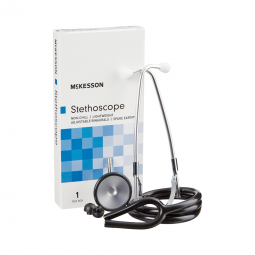 McKesson 01-660BKGM-McKesson Classic Stethoscope, Black Tubing, Stethoscopes