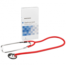 McKesson 01-660RGM-McKesson Classic Stethoscope, Red, Stethoscopes