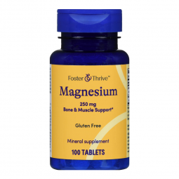 Foster & Thrive McKesson 01093995685-Foster & Thrive Natural Magnesium Tablets, Nonprescription Vita