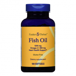 Foster & Thrive McKesson 01093995739-Foster & Thrive Fish Oil 1200 mg Softgels, Nonprescription Vita