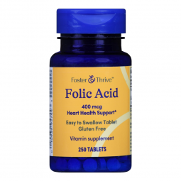 Foster & Thrive McKesson 01093995744-Foster & Thrive Folic Acid Vitamin Supplement, Nonprescription 