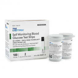 McKesson TRUE METRIX McKesson 06-R3051-41-McKesson TRUE METRIX Blood Glucose Test Strips, Glucose Me