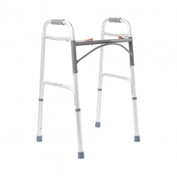 McKesson 146-10200-4-McKesson Adult Aluminum Folding Walker, Walkers (CS) - McKesson Adult Aluminum 