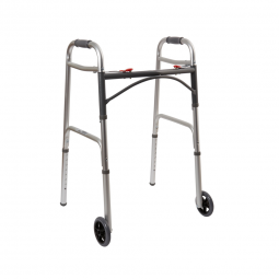 McKesson 146-10210-4-McKesson Folding Walker, Adjustable Height, Walkers (CS) - McKesson Folding Wal