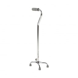 McKesson 146-10301F-4-McKesson Offset Quad Cane, Chrome, Canes