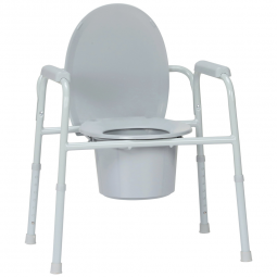 McKesson 146-11105N-4-McKesson Commode Chair, Nonfolding, Commode / Shower (CS) - McKesson Commode C