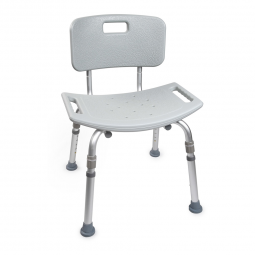 McKesson 146-12202KD-4-McKesson Removable Back Aluminum Bath Bench, 15  19 Inch, Gray, Benches (C
