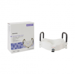 McKesson 146-RTL12027RA-McKesson Raised Toilet Seat, 5-Inch Height, White, Raised Toilet Seats