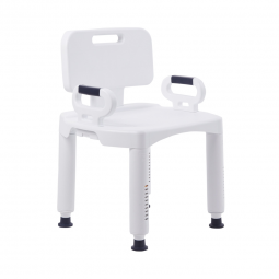 McKesson 146-RTL12505-McKesson Removable Arm Rail Plastic Removable Back Bath Bench, 20 Inch Width,