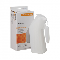 McKesson 146-RTLPC23201-M-McKesson Male Urinal with Cover, Urinals (CS) - McKesson Male Urinal with 