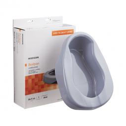 McKesson 146-RTLPC23212-McKesson Reusable Contoured Bedpan, 84 oz., Bedpans (CS) - McKesson Reusable