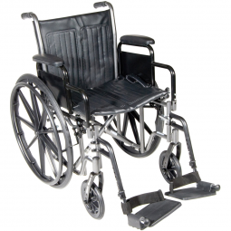 McKesson 146-SSP218DDA-SF-McKesson Wheelchair, 18 Inch Seat Width, Manual Wheelchairs