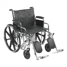 McKesson 146-STD22ECDDA-ELR-McKesson Bariatric Wheelchair, 22 Inch Seat Width, Manual Wheelchairs