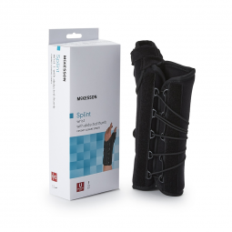 McKesson 155-81-87480-McKesson Right Wrist Splint with Abducted Thumb, One Size Fits Most, Wrist, Ha