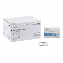 McKesson 16-0002-McKesson Double Edged Razor Blade, Razor Blades (CS) - McKesson Double Edged Razor 