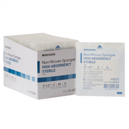 McKesson 16-42224 Medi-Pak Sterile Non-Woven Sponges-3000/Case