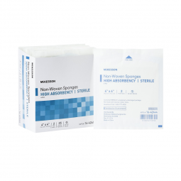 McKesson 16-42444 Medi-Pak Sterile Non-Woven Sponges-1200/Case