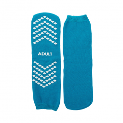 McKesson 16-SCE1-McKesson Slipper Socks, Large, Teal, Slippers & Slipper Socks (CS) - McKesson Slipp
