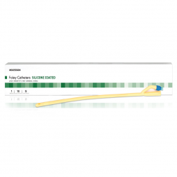 McKesson 16-SLFOL522-McKesson Silicone Coated Latex Foley Catheter, Standard Tip, 22 Fr., Indwelling