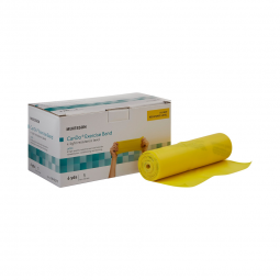 McKesson CanDo McKesson 169-5211-McKesson Exercise Resistance Band, Yellow, 5 Inch x 6 Yard, X-Light