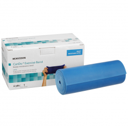 McKesson CanDo McKesson 169-5214-McKesson Exercise Resistance Band, Blue, 5 Inch x 6 Yard, Heavy Res