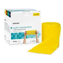 McKesson CanDo McKesson 169-5621-McKesson CanDo Exercise Resistance Band, Yellow, 5 Inch x 50 Yard, 