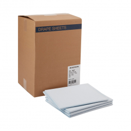 McKesson 18-927-McKesson Blue Flat Stretcher Sheet, 40 x 72 Inch, Aprons, Bibs & Scrubs (CS)