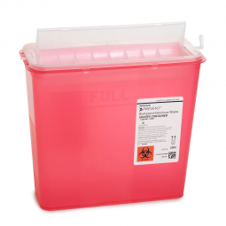 McKesson Prevent McKesson 2262-McKesson Prevent Red Sharps Container, 1-1/4 Gallon, 10-3/4 x 10-1/2 