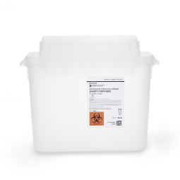 McKesson Prevent McKesson 2270-McKesson Prevent Clear Sharps Container, 5.4-Quart, 11 x 12 x 4-3/4 I