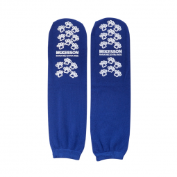 McKesson Terries McKesson 40-1099-001-McKesson Terries Adult Slipper Socks, Bariatric / X-Wide, Roya