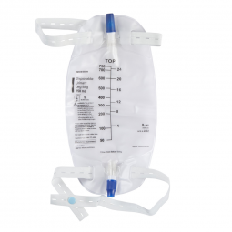 McKesson 4602-McKesson Urinary Leg Bag, 750 mL, Bags & Meter Bags (CS) - McKesson Urinary Leg Bag, 7
