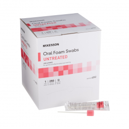 McKesson 4832-McKesson Oral Swabstick, Foam Tip, Untreated, Oral Care Swabs (CS) - McKesson Oral Swa