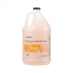 McKesson 53-28021-GL-McKesson 2-in-1 Shampoo & Body Wash, Apricot Scent, 1 Gallon Jug, Shampoos & Co