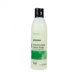 McKesson 53-28083-8-McKesson Antimicrobial Lotion Soap, Herbal Scent, With Aloe, 8-oz Bottle, Soaps 