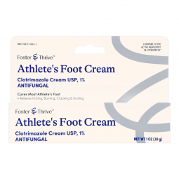 Foster & Thrive McKesson 70677100201-Foster & Thrive Athlete's Foot Cream Clotrimazole 1%, Anti-Itch
