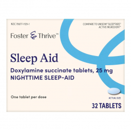 Foster & Thrive McKesson 70677112901-Foster & Thrive Doxylamine Succinate Sleep Aid, Sleep Aids (BX)
