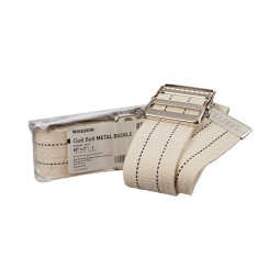 McKesson 855-McKesson White Gait Belt, 60 Inch, Belts (CS) - McKesson White Gait Belt, 60 Inch
