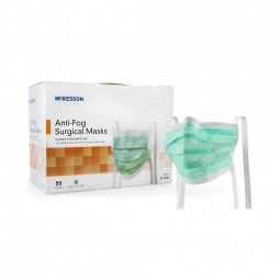 McKesson 91-1400-McKesson Classic Style Anti-Fog Surgical Mask, Green, Masks (BX) - McKesson Classic