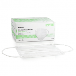 McKesson 91-2103-McKesson ASTM Level 1 Medical Face Masks, White, Masks (CS) - McKesson ASTM Level 1