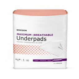 McKesson Ultimate Breathable McKesson UPMX2436-McKesson Ultimate Breathable Underpads, Maximum Prote