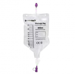 ENFit MED Alliance Group DBP-500-Enteral Drainage Bag ENFit Without Tubing 500 mL Sterile ENFit Conn