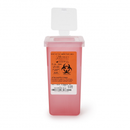 Sharps Medegen Medical Products 8702T-Sharps Multi-purpose Sharps Container, 1 Quart, 7 x 3-1/2 x 3-