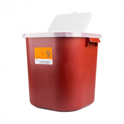 Sharps Medegen Medical Products 8705-Sharps Multi-purpose Sharps Container, 8 Gallon, 14 x 13-3/4 x 