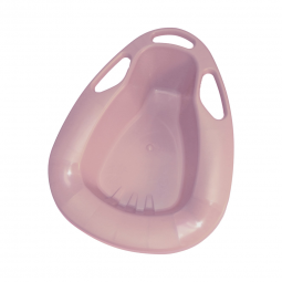 Medegen Medical Products H113-10-Medegen Stackable Bedpan with Handles, Dusty Rose, 2 Quart, Bedpans