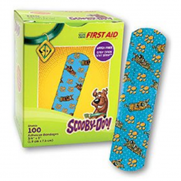 American White Cross Stat Strip Medibadge AB129-American White Cross Stat Strip Kid Design (Scooby D